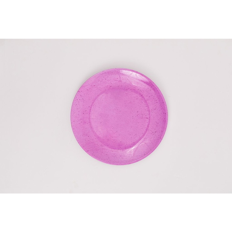 Dinner Plates Set, 6 Pcs, Fuchsia - KM-EG127-238