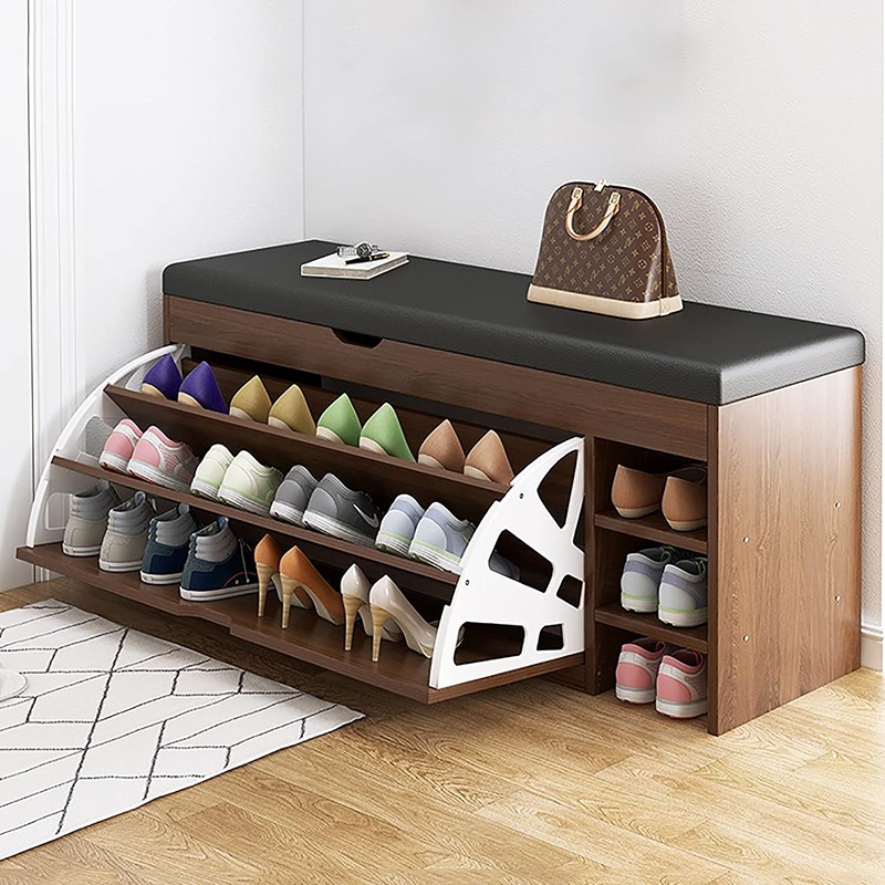 Shoe Cabinet, 100 cm, Brown - KM-EG116-25