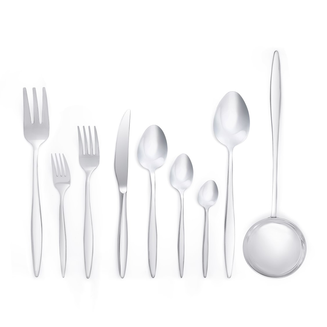 Cutlery Set, 87 Pcs, Silver - KM-EG64-34