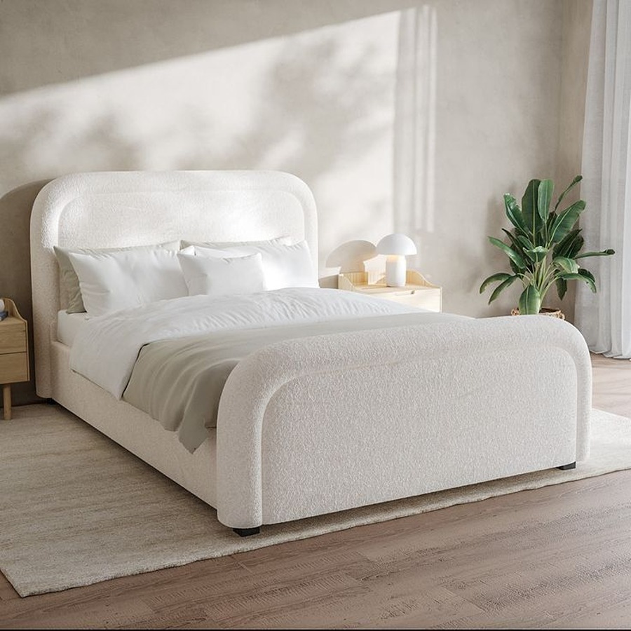 Bed, Multiple Sizes, Off White - KM-EG35-79