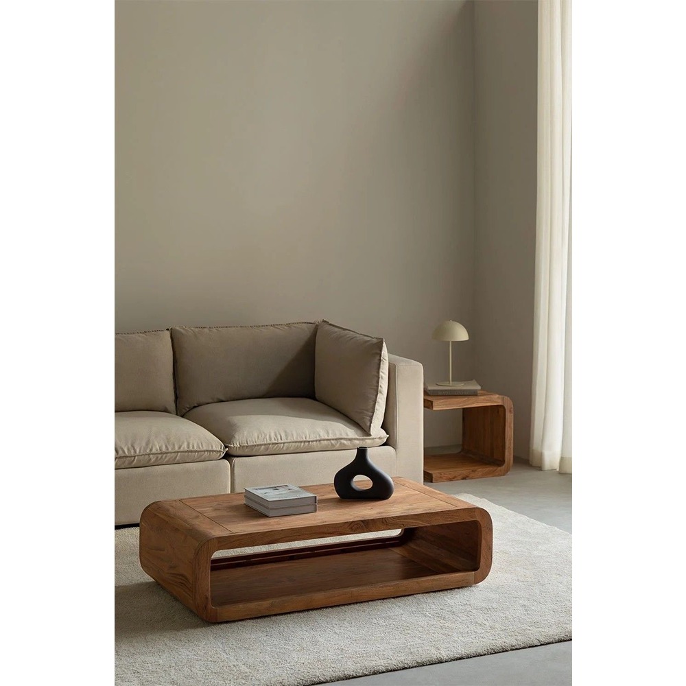 Coffee Table, 75 cm, Brown - KM-EG136-40 | كيميت - kemitt