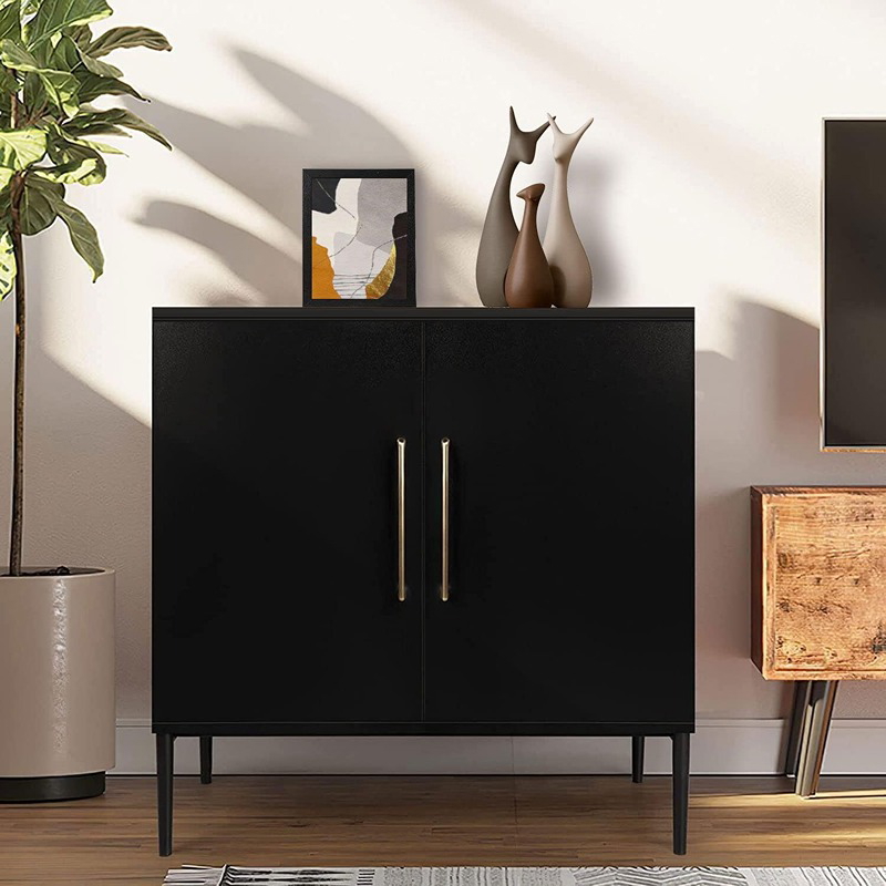 دولاب جانبي, 80 سم, اسود - KM-EG146-65