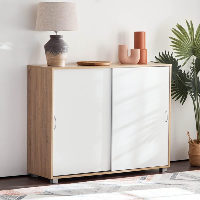 Shoe cabinet, 120 cm, white KM-EG146-70