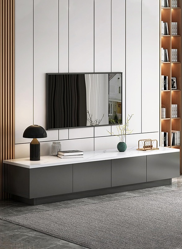 TV table, 140 cm, black - KM-EG146-80