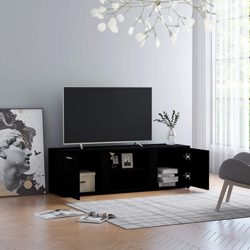TV table, 120 cm, black - KM-EG146-98