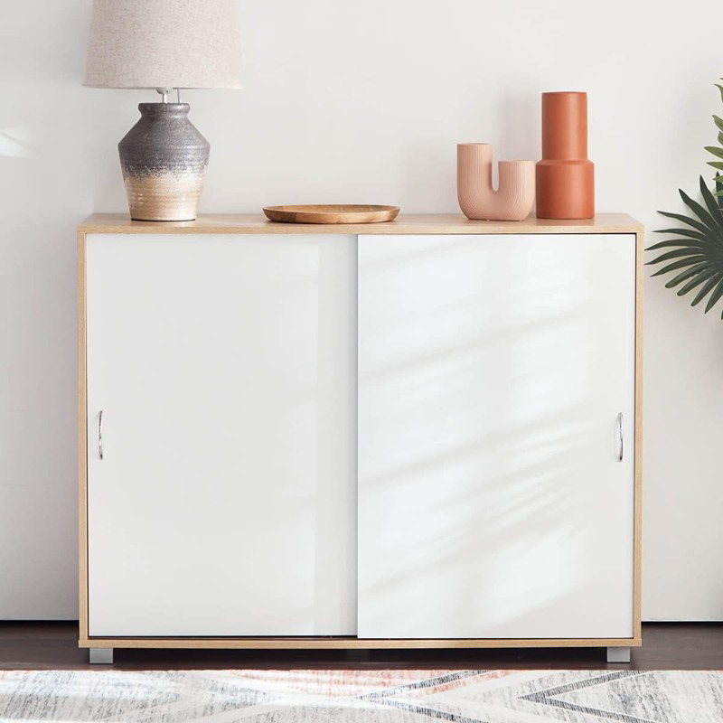 Shoe cabinet, 120 cm, white KM-EG146-70