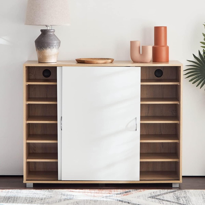 Shoe cabinet, 120 cm, white KM-EG146-70