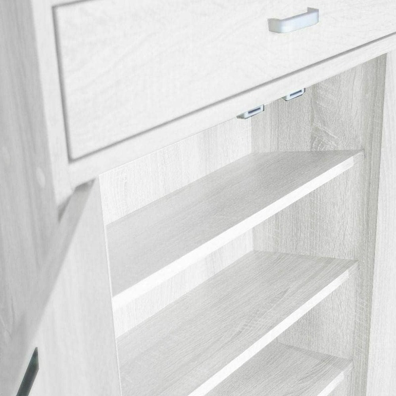 Shoe cabinet, 95 cm, white - KM-EG146-71