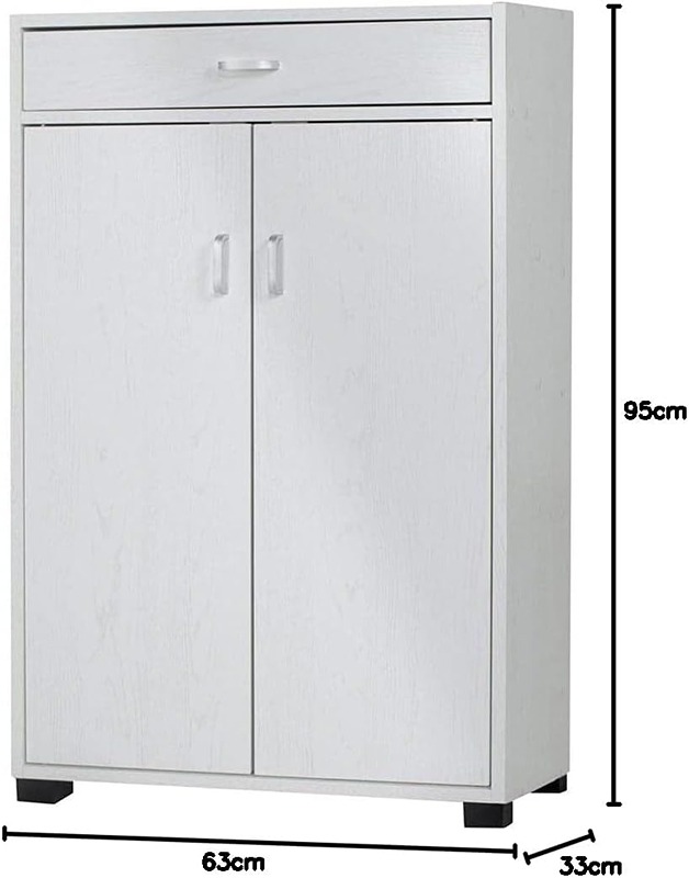 Shoe cabinet, 95 cm, white - KM-EG146-71