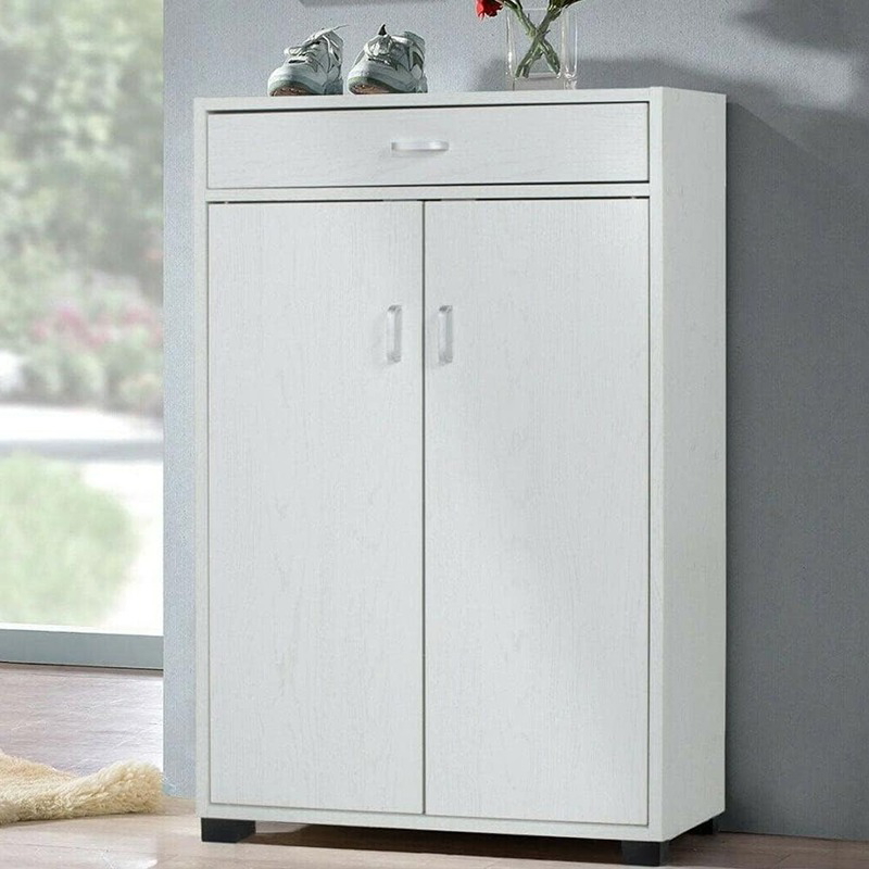 Shoe cabinet, 95 cm, white - KM-EG146-71