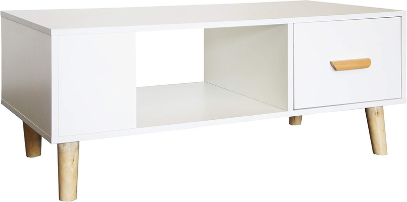 Coffee table, 100 cm, white - KM-EG146-79