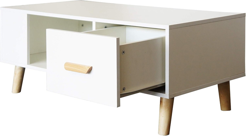 Coffee table, 100 cm, white - KM-EG146-79