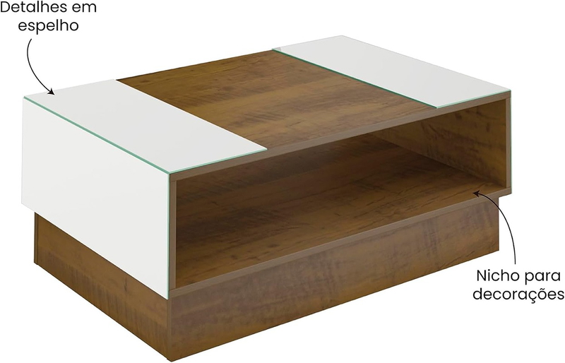Coffee table, 90.5 cm, wood - KM-EG146-82