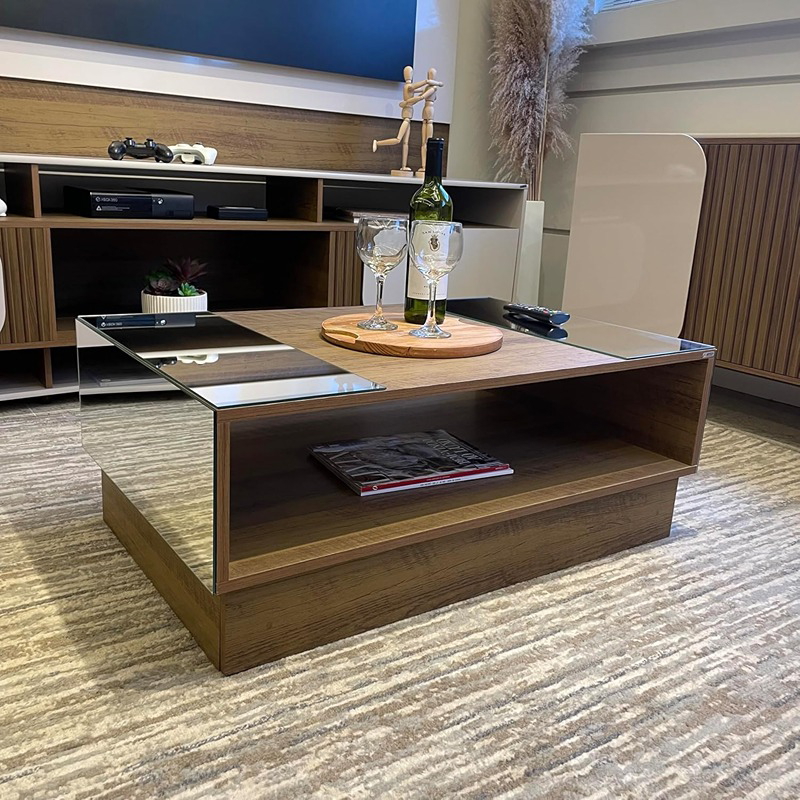 Coffee table, 90.5 cm, wood - KM-EG146-82