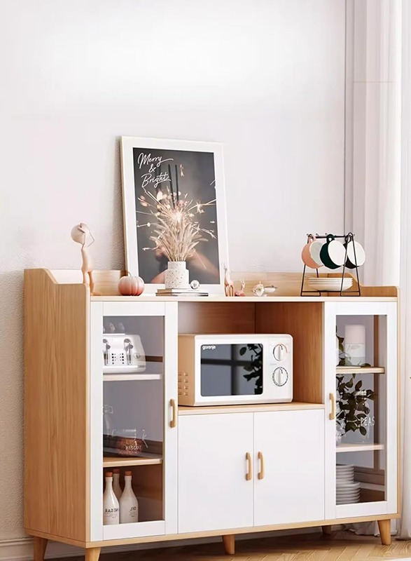 Coffee corner, 120 cm, white - wood - KM-EG146-87