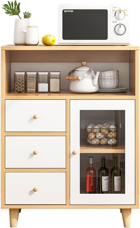 Coffee corner, 90 cm, white - wood - KM-EG146-88