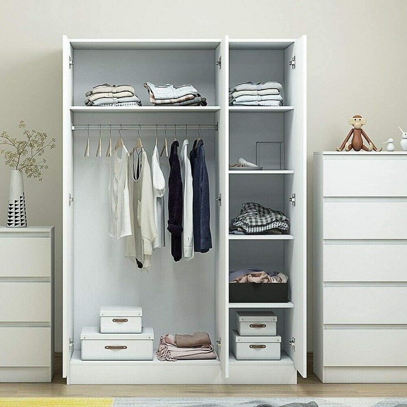 Wardrobe, 180 cm, white - KM-EG146-93
