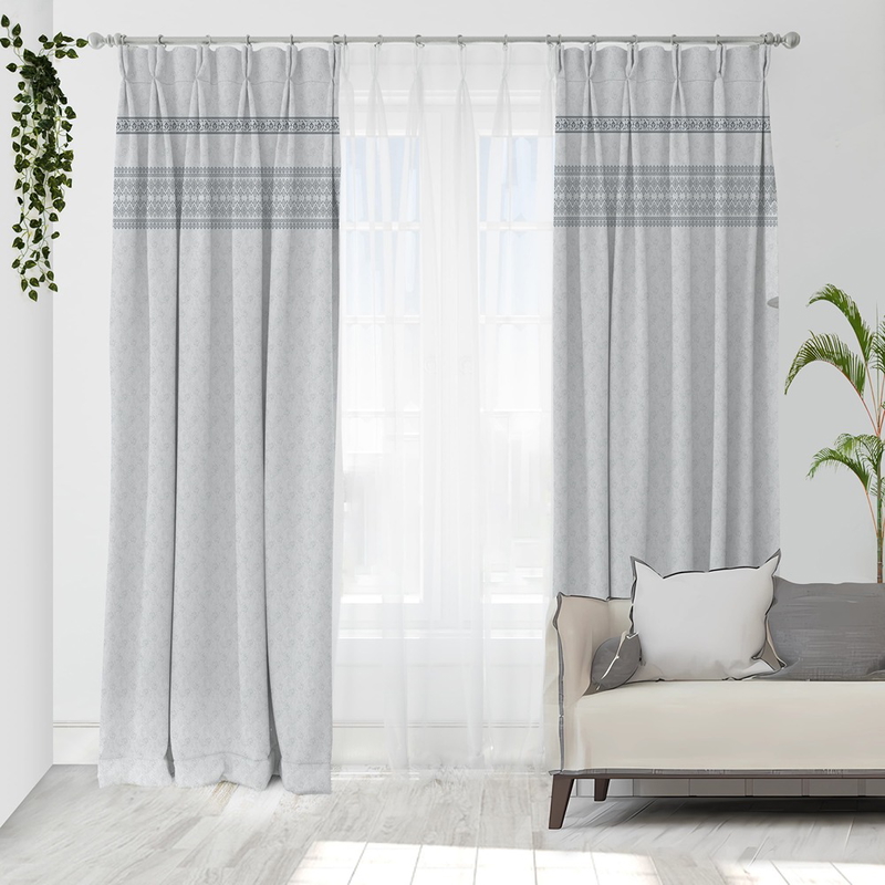 Curtains, Multiple Sizes, Grey - KM-EG131-314