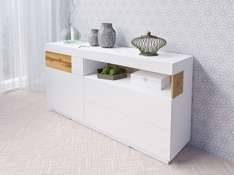 كونسول, 170 سم, ابيض - KM-EG147-64