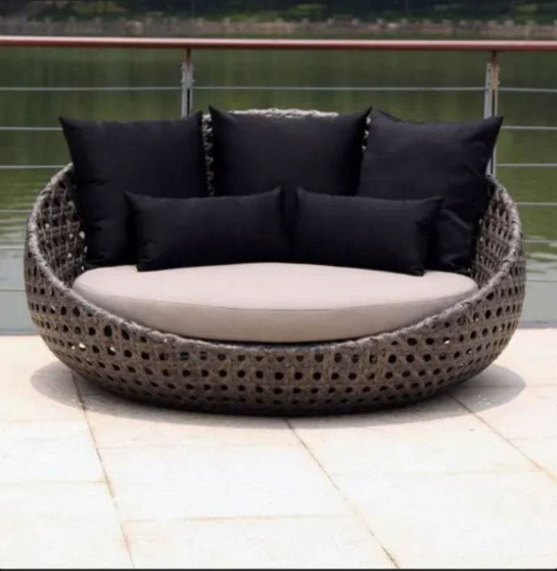 outdoor sofa, 120 cm, Black - KM-EG92-61