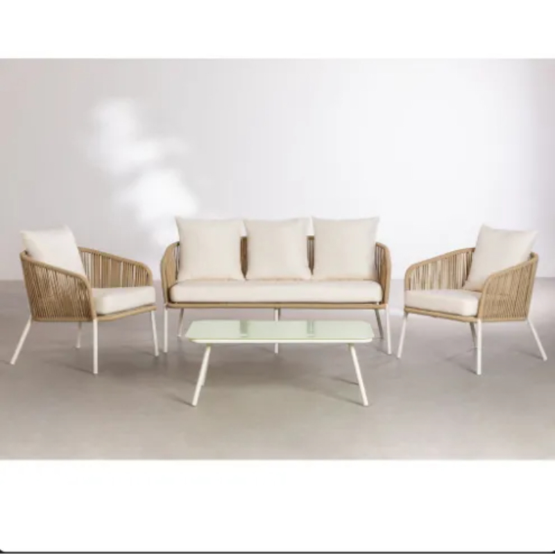 Outdoor Furniture Set 3 PCS, Camel - KM-EG92-45