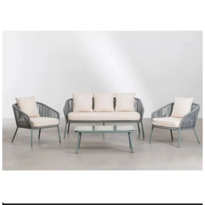 Outdoor Furniture Set 3 PCS, Grey - KM-EG92-46