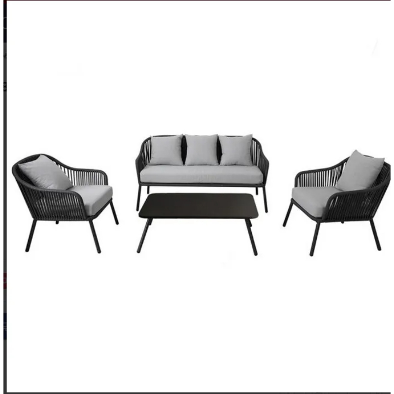 Outdoor Furniture Set 3 PCS, Black - KM-EG92-47