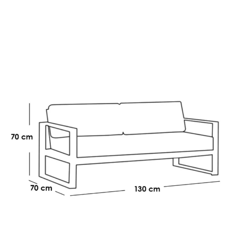 Outdoor Furniture Set 4 PCS, Grey - KM-EG92-56