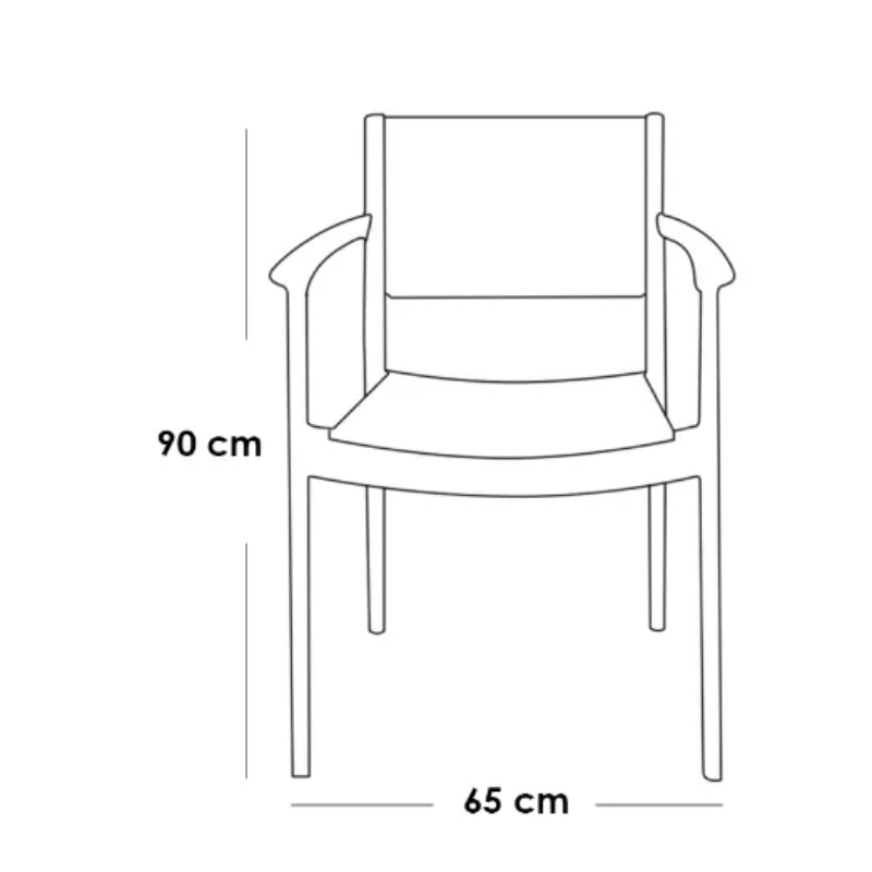 Outdoor Furniture Set 5 PCS, Grey - KM-EG92-53