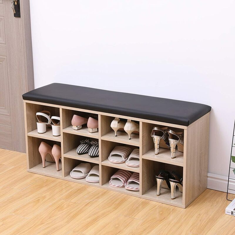 Shoe Cabinet, 100 cm, Beige - KM-EG150-58