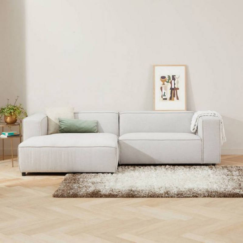 Corner sofa, 200 cm, Off white - KM-EG152-22