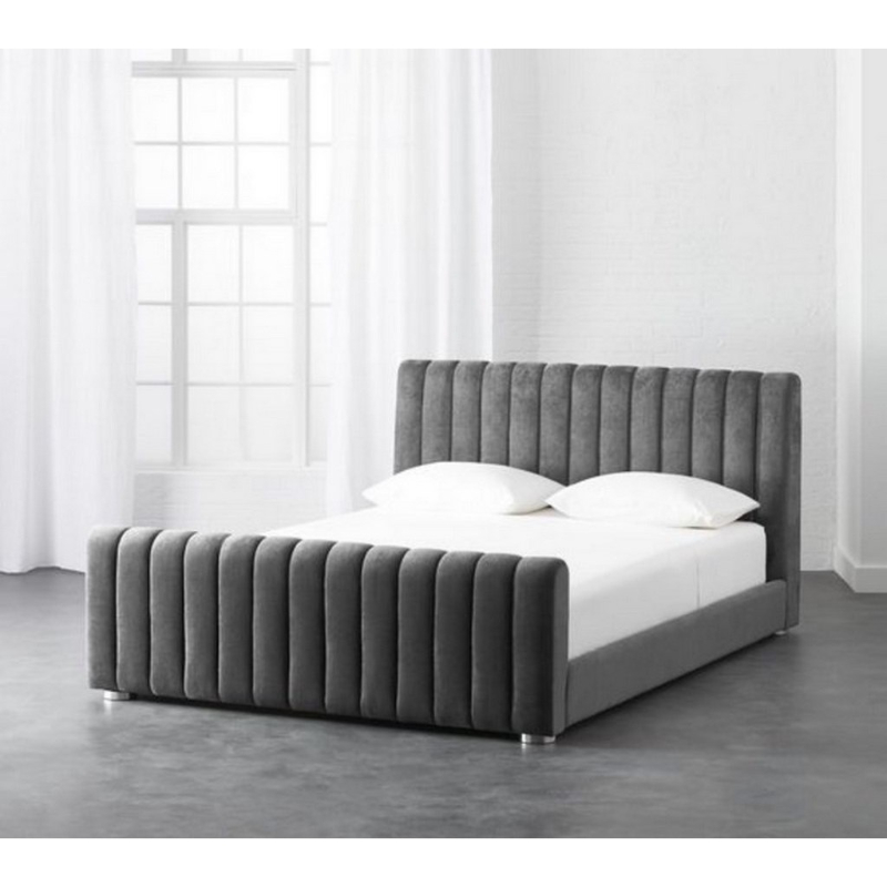 Bed, 100 cm, Gray - KM-EG152-11