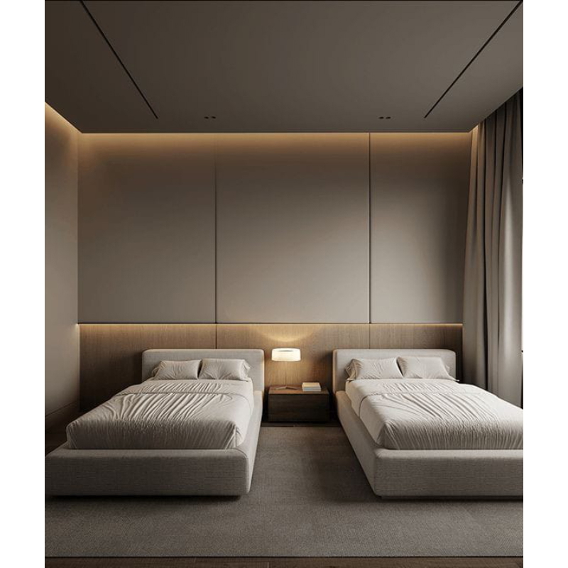 Two children's Beds, 120 cm, off-white - KM-EG155-06