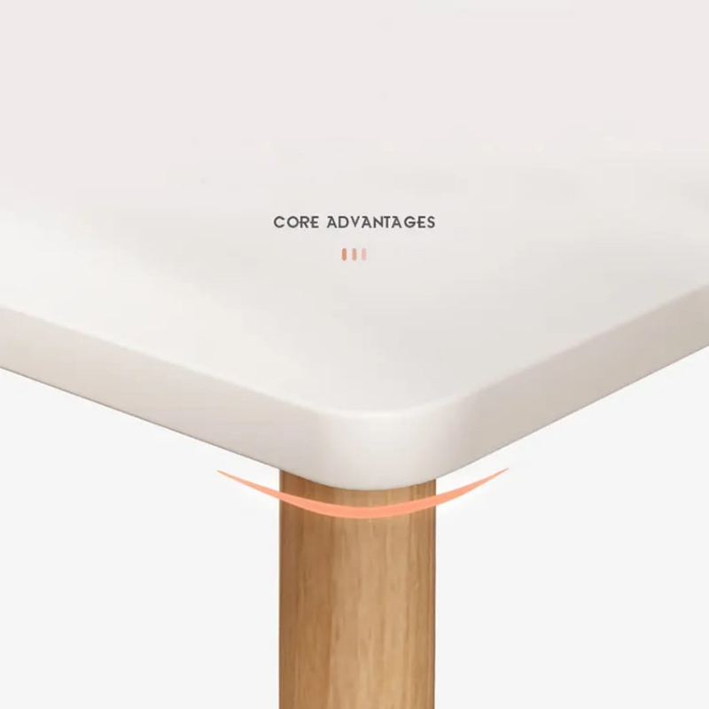 طاولة مكتب, مقاسات متعددة, أبيض/خشبي - KM-EG134-53