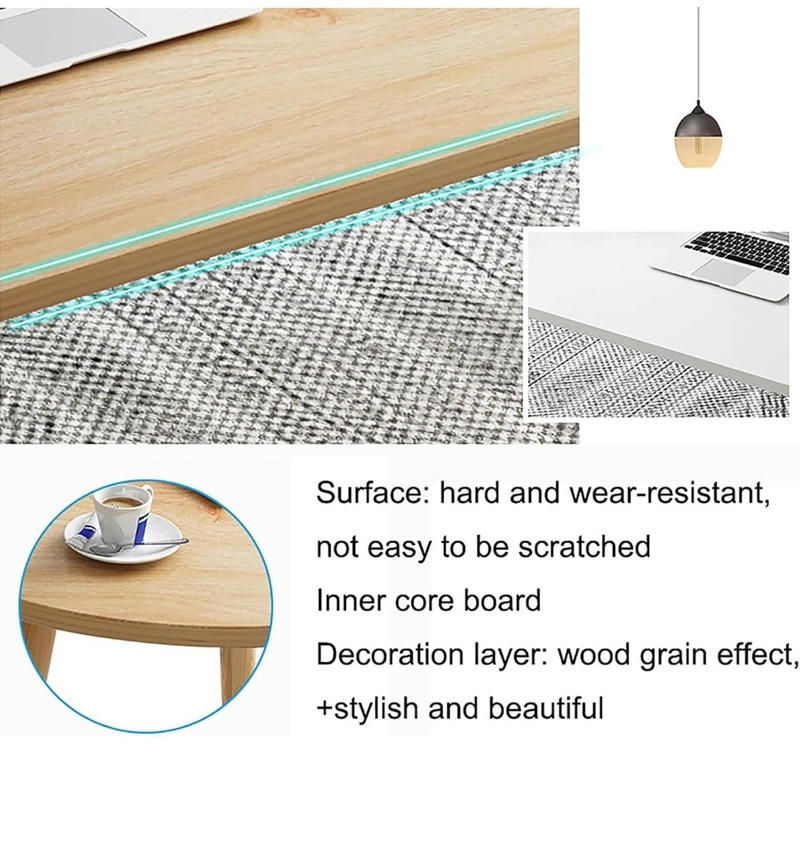 طاولة قهوة, مقاسات متعددة, أبيض/خشبي - KM-EG134-55