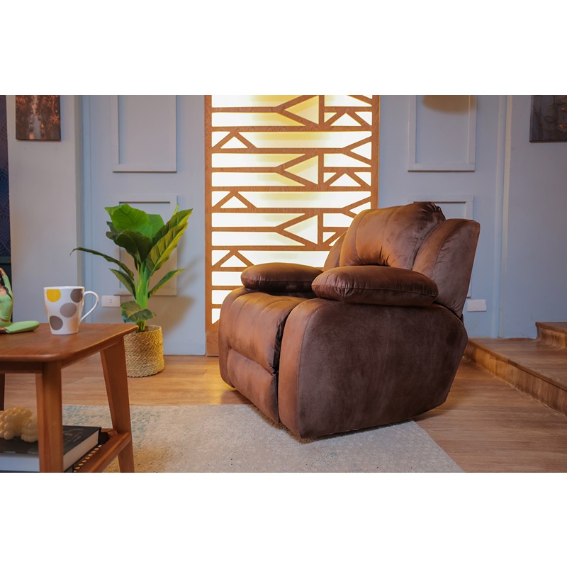 Recliner Chair, 100 cm, Brown - KM-EG123-06
