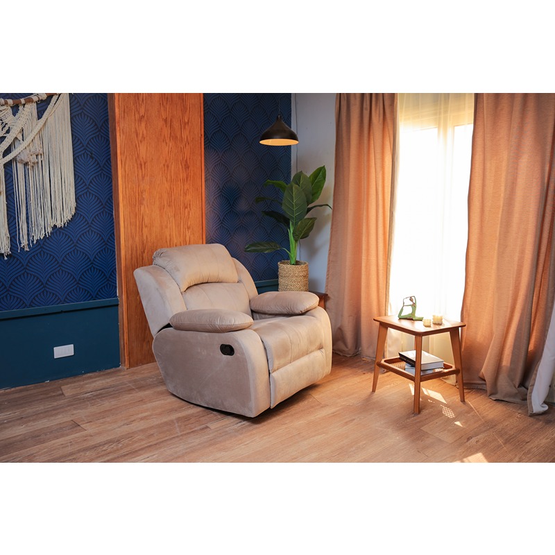 Recliner Chair, 90 cm, Beige - KM-EG123-08