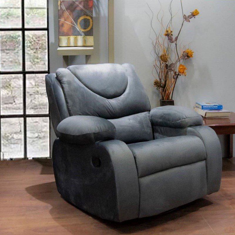 كرسي إسترخاء, 90 سم, رمادي - KM-EG123-10