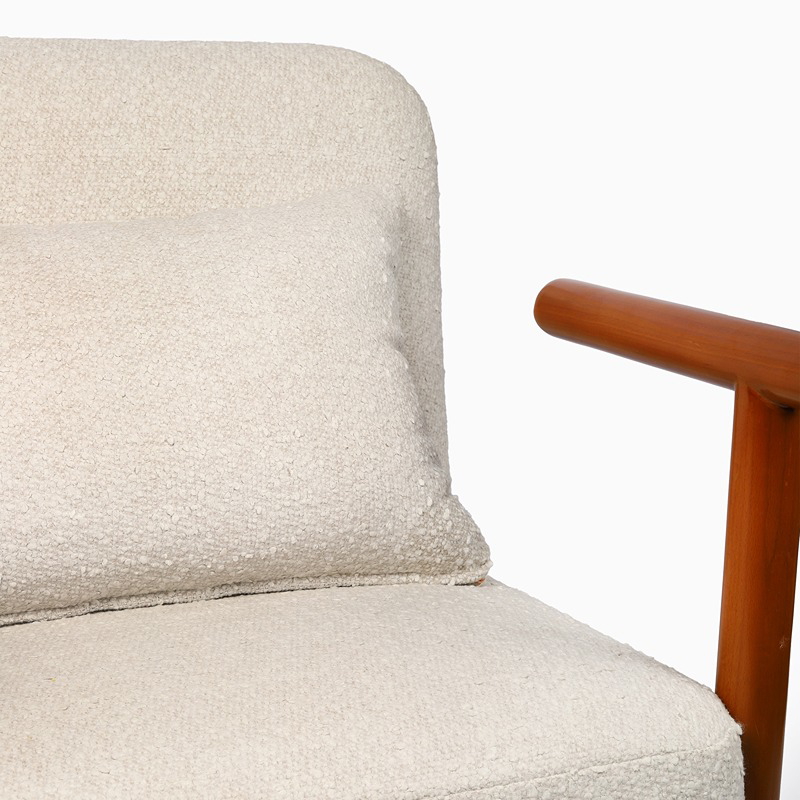 كرسي قراءة, 77 سم, أوف وايت/بني - KM-EG123-15