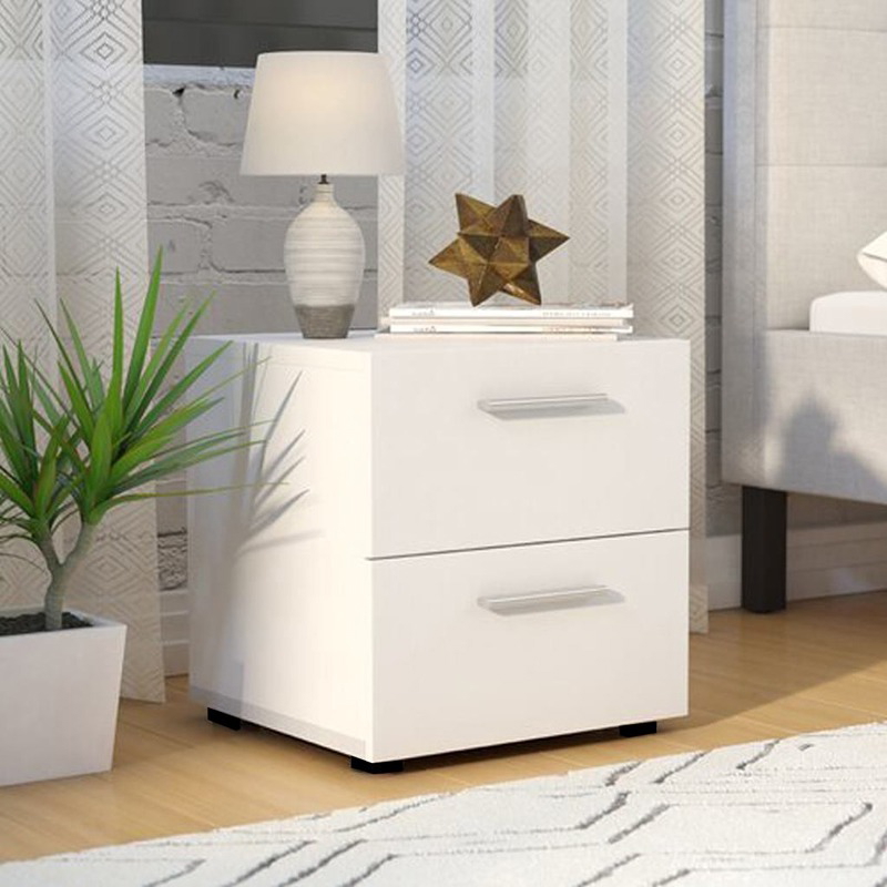 Nightstand, 40 cm, White - KM-EG154-18