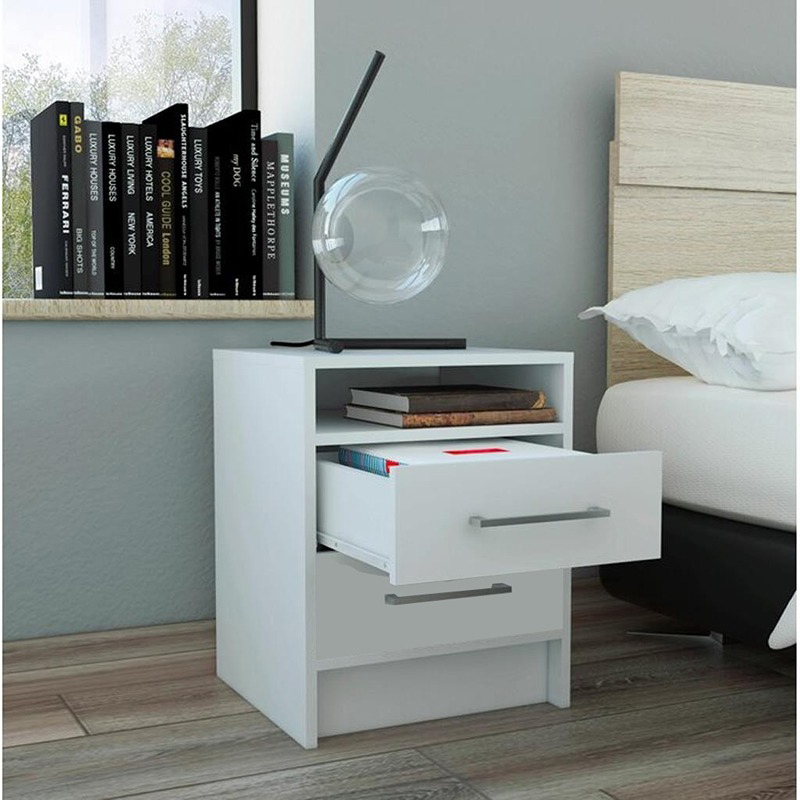 Nightstand, 50 cm, White - KM-EG154-20