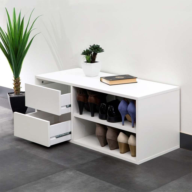Shoe Cabinet, 80 cm, White - KM-EG154-31