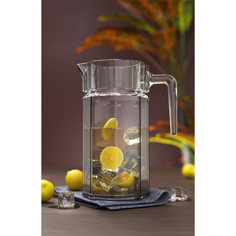 إبريق بولي مع غطاء, 1 قطعة, شفاف - KM-EG126-21