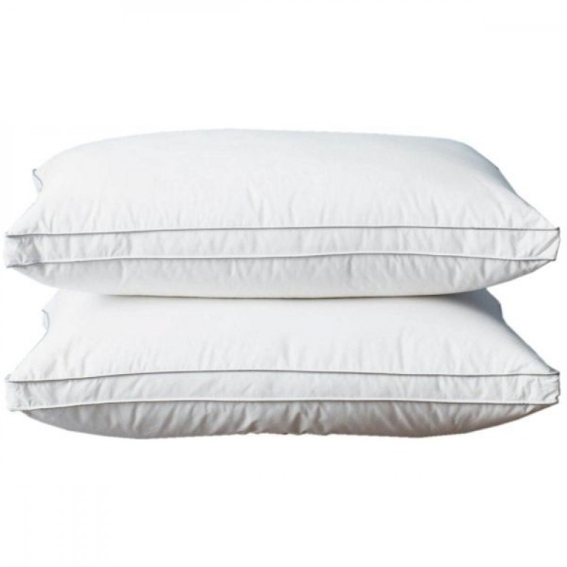 مخده بوردر بديل الريش, 50*70 سم , ابيض - KM-EG156-2