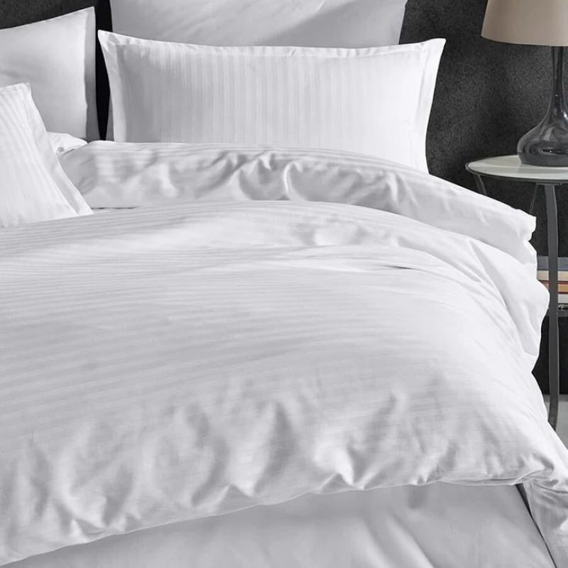 كيس لحاف استرايب , مقاسات متعدده , ابيض - KM-EG156-30