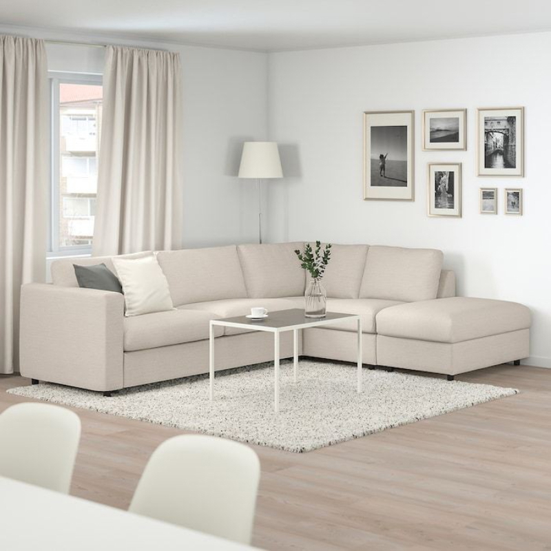 Corner Sofa, 240 cm, Beige - KM-EG160-122