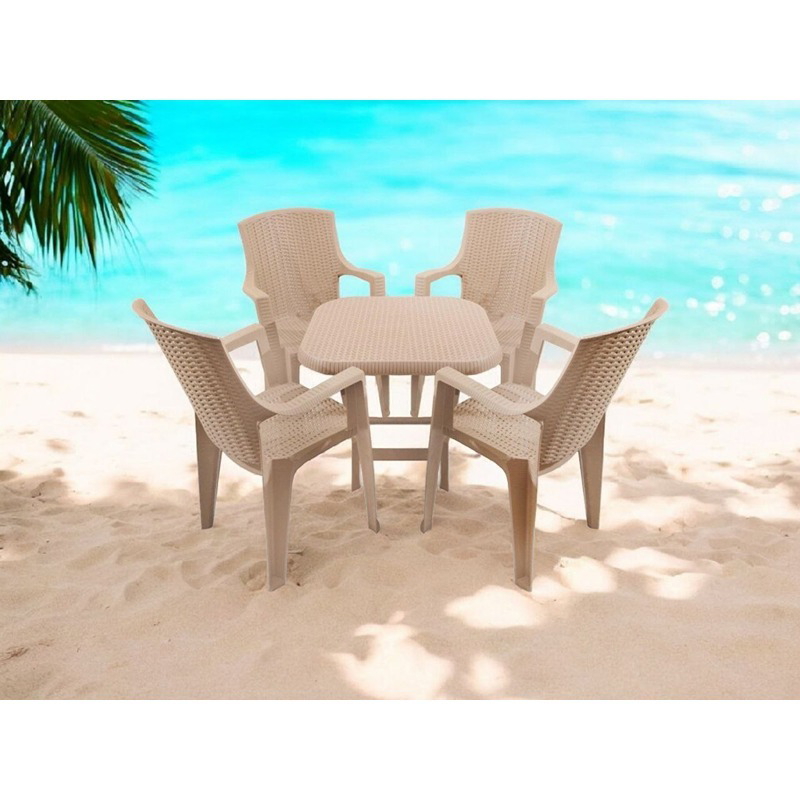 طقم جلوس خارجي, 5 قطع, ألوان متعددة - KM-EG159-67