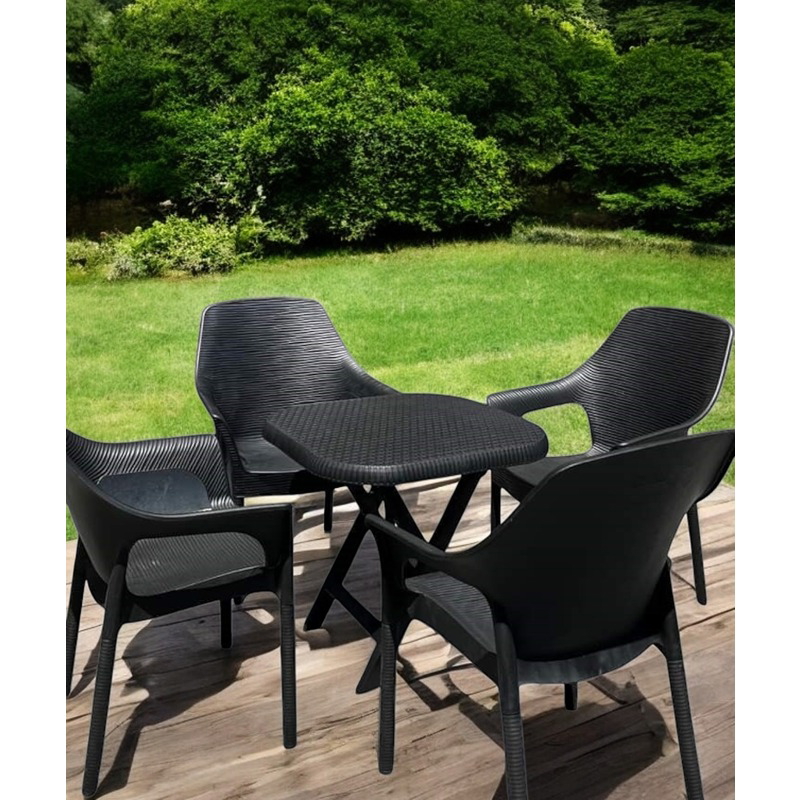 طقم جلوس خارجي, 5 قطع, ألوان متعددة - KM-EG159-68