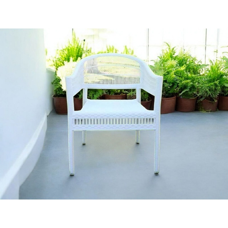 طقم جلوس خارجي, 5 قطع, أبيض - KM-EG159-70