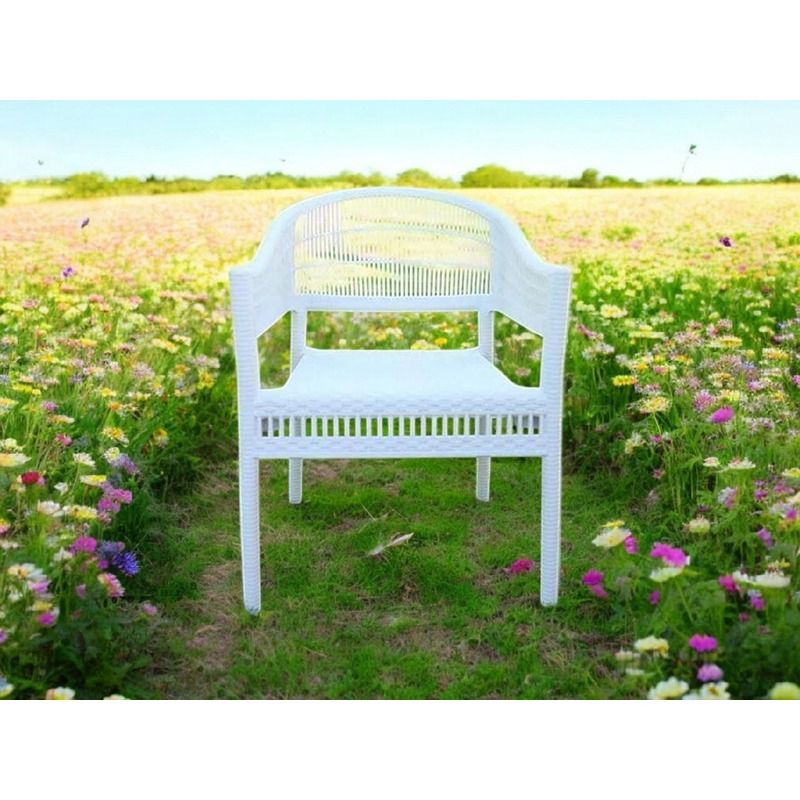 طقم جلوس خارجي, 5 قطع, أبيض - KM-EG159-70